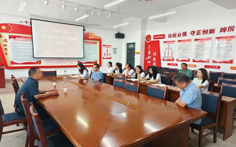 马克思主义学院召开党的二十届三中全会精神专题学习会议